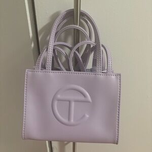 Lavender Telfar mini bag